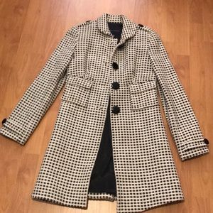 Women's XS Banana Republic Houndstooth Coat